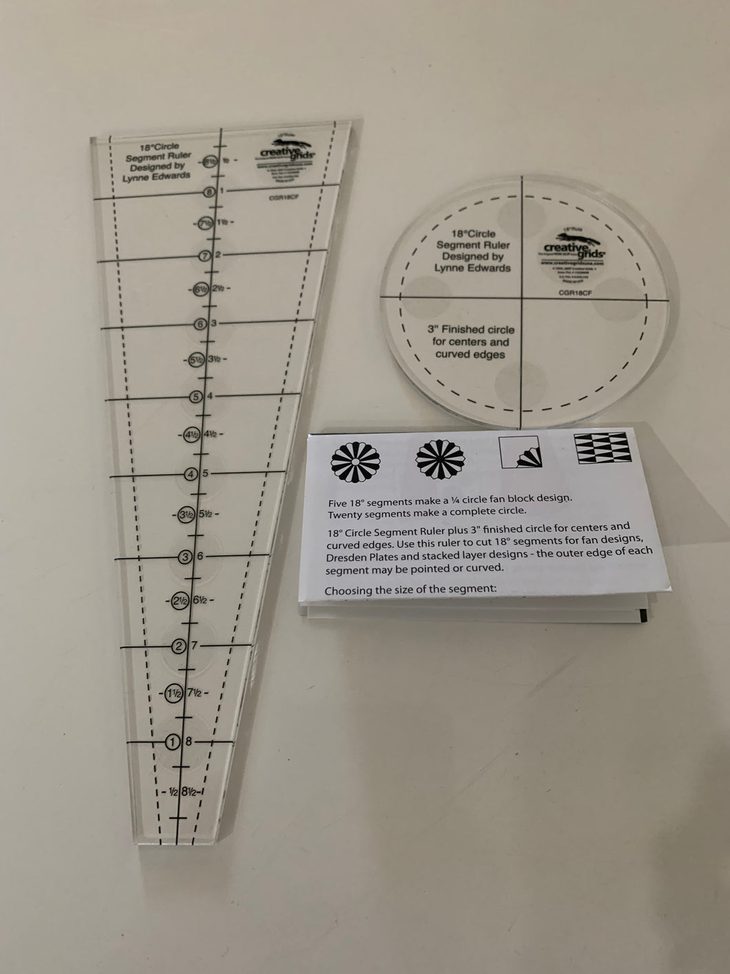 Creative Grids ruler  Dresden Plate