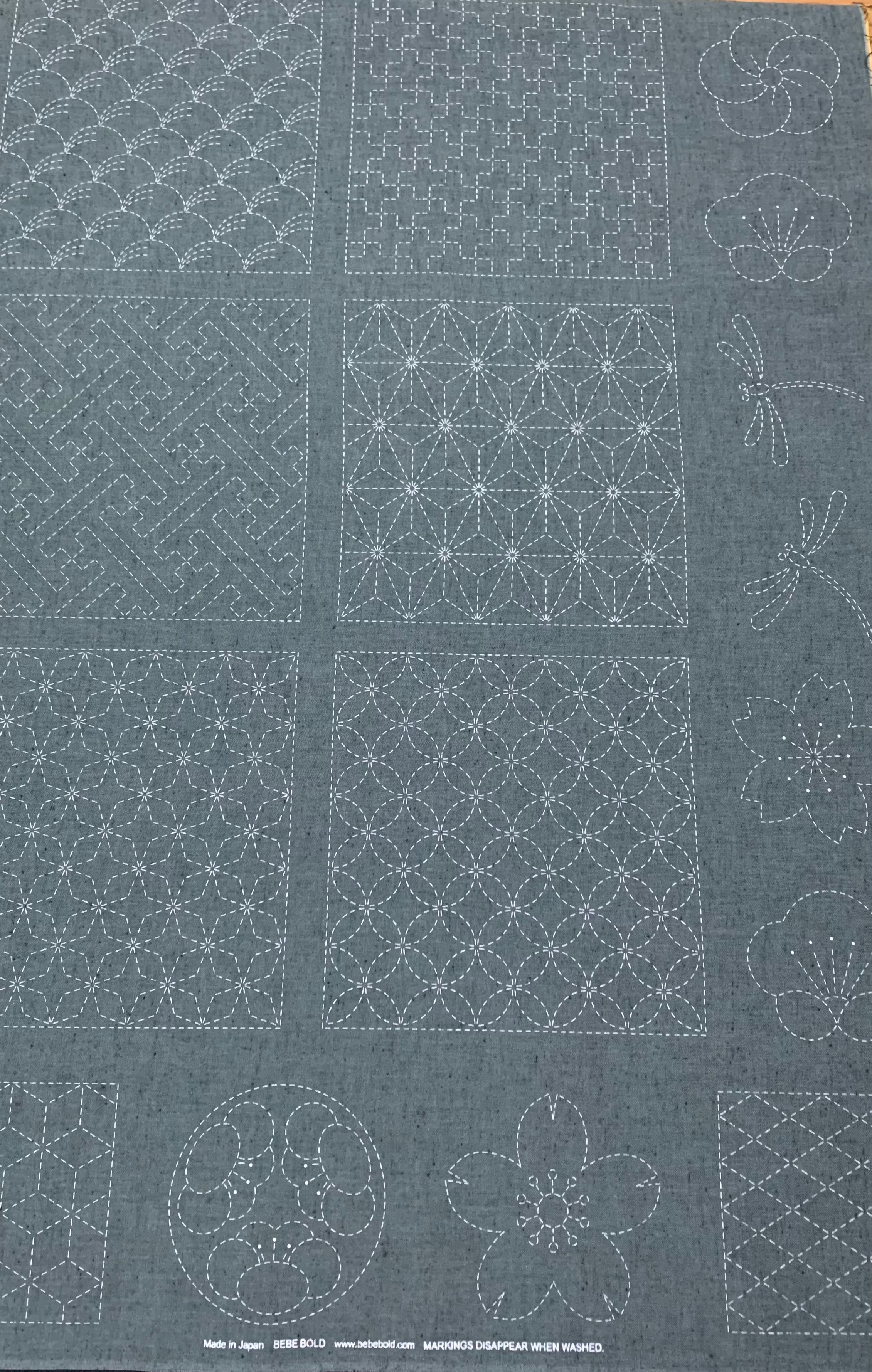 Sashiko Panel – Bizzy Bee Patchwork