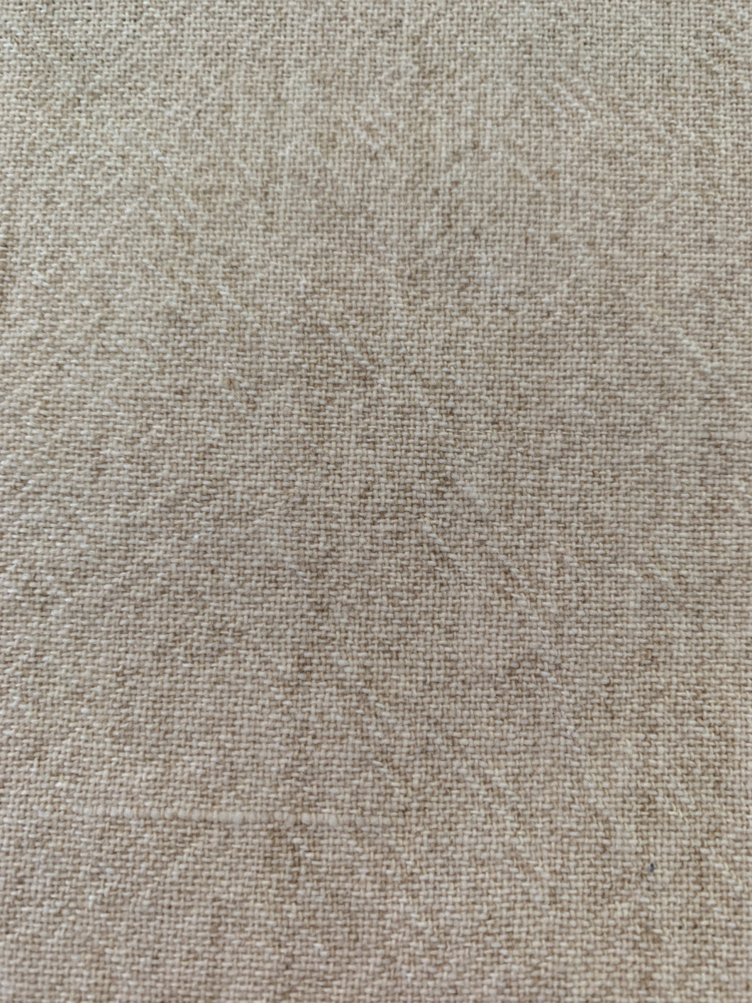 Yarn dyed fabric. Cream